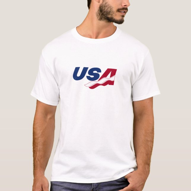 T-shirt Tee - shirt de racquetball des Etats-Unis (Devant)