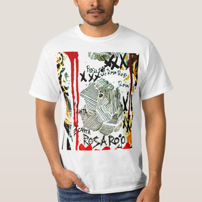 T-shirt Tee - shirt de Rosa Rojo (Devant)