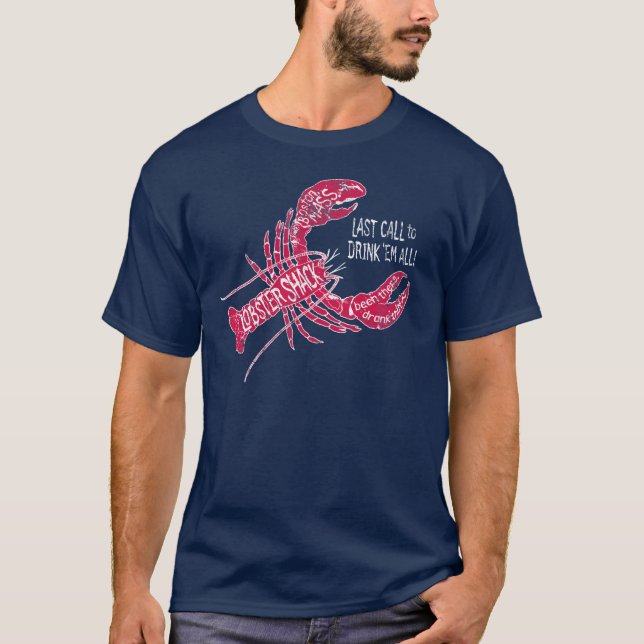 T-shirt Tee - shirt de Shack de homard de Boston (Devant)