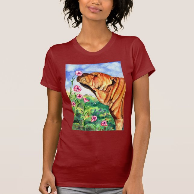 T-shirt Tee - shirt de Sharpei (Devant)