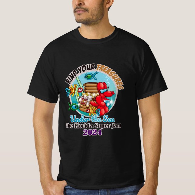 T-shirt Tee - shirt de sous-couche vif (noir) (Devant)