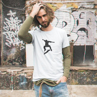 T-shirt Tee-shirt de streetwear avec silhouette de skater