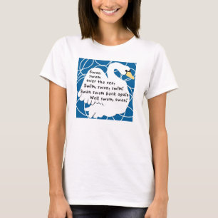T-shirt Tee - shirt de tornade de langue de cygne