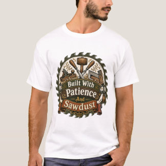 T-shirt Tee-shirt de travailleur du bois 'Construit avec p