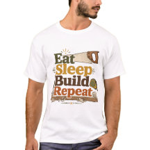 Tee-shirt de travailleur du bois 'Manger Dormir Co