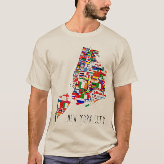 T-shirt Tee - shirt des drapeaux de New York