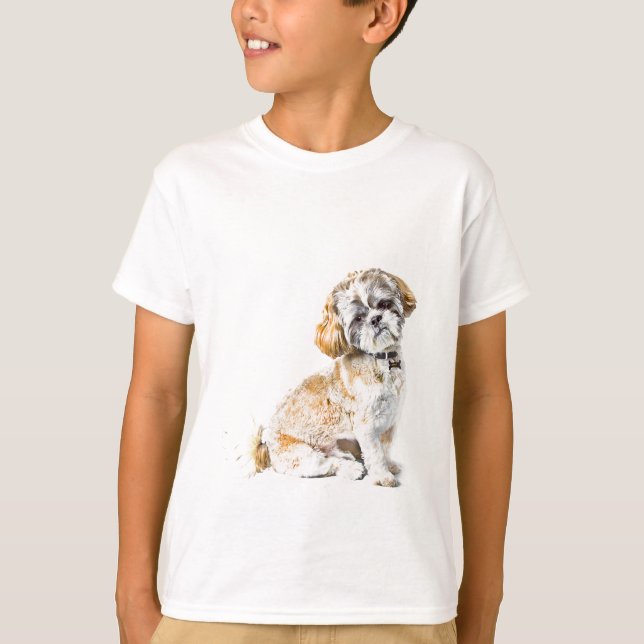 T-shirt Tee - shirt des enfants Chien Chien Chih Tzu (Devant)