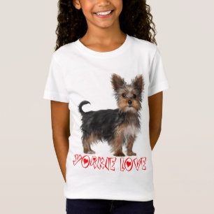 T-Shirt Tee - shirt des filles du Chien chiot du Yorkshire