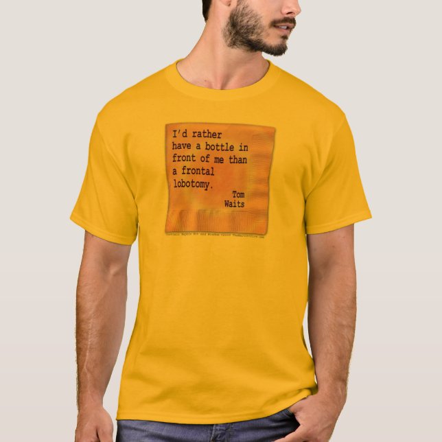 T-shirt Tee - shirt des poids des hommes - lobotomie (Devant)