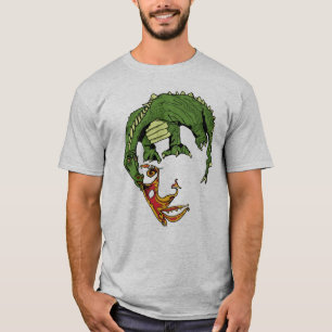 T-shirt tee - shirt d'illusion optique de visage de dragon