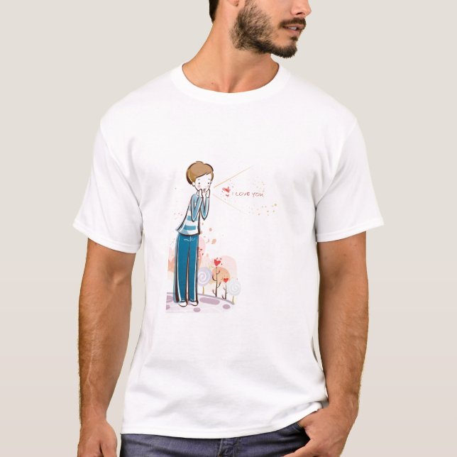 T-shirt Tee - shirt doux d'amants (Devant)