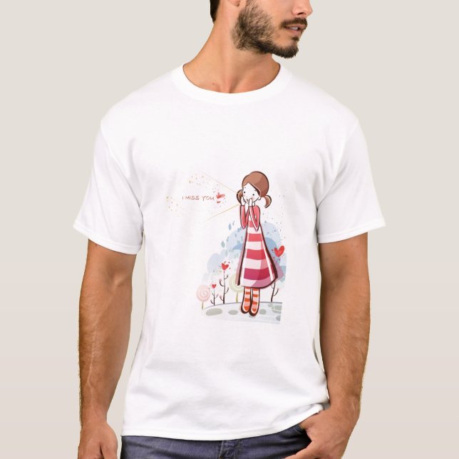 T-shirt Tee - shirt doux d'amants (Devant)