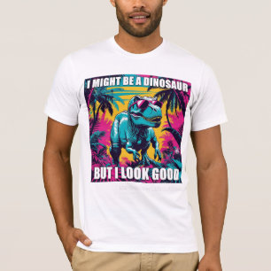 T-shirt Tee-shirt drôle avec un dinosaure en lunettes de s
