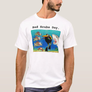 T-shirt Tee - shirt drôle de semaine de requin de plongeu