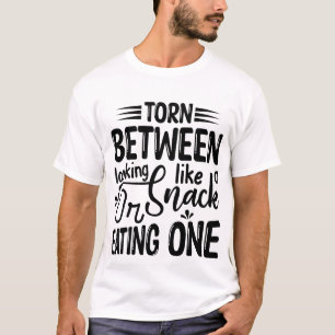 T-shirt Tee-shirt drôle « Déchiré entre ressembler à une c