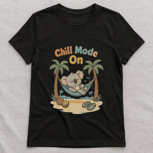 T-shirt Tee-shirt drôle en mode détente ; Koala mignon dan