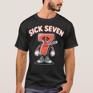 T-shirt Tee-shirt drôle Sick Seven Meme Six Sept Jeux de m