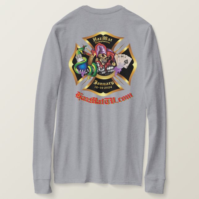 T-shirt tee - shirt du symposium HazMat 2024 (Design dos)