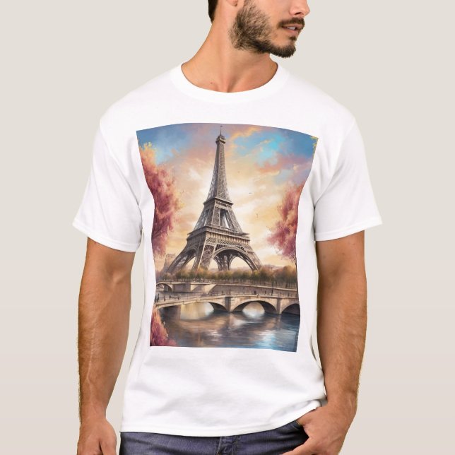 T-shirt tee-shirt eiffle 439 (Devant)