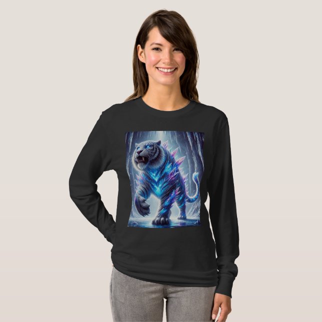 T-shirt Tee-Shirt En Cristal Saber. (Devant entier)