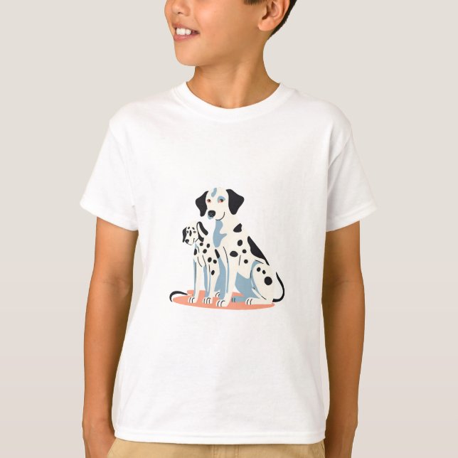 T-shirt tee shirt enfant dalmatien (Devant)