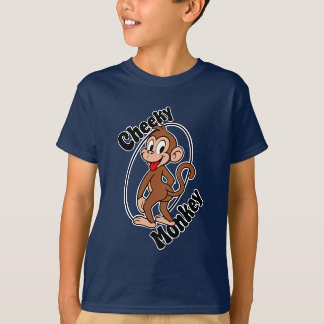 T-shirt Tee-shirt enfant singe effronté (Devant)