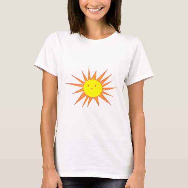 T-shirt Tee Shirt Ensoleillé pour elle (Devant)