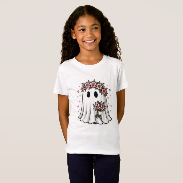 T-Shirt Tee-shirt fantôme Kawaii (Devant entier)