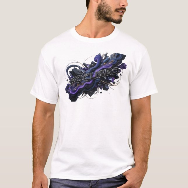 T-shirt Tee-shirt FOCUSED Navy Edgy (Devant)