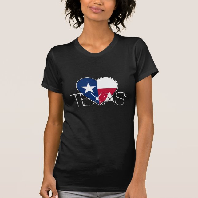 T-shirt Tee - shirt frais du Texas pour des filles avec le (Devant)