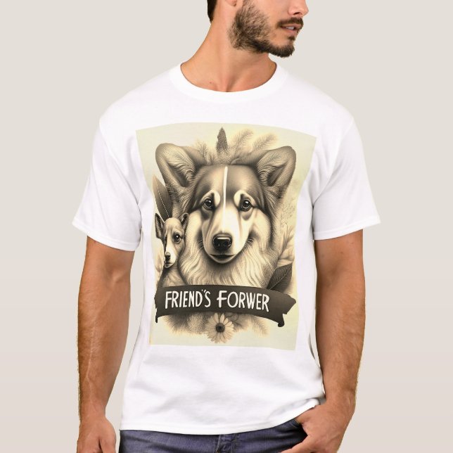 T-shirt Tee-shirt Friends Forever (Devant)