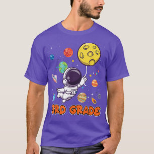 T-shirt Tee-shirt garçon 3ème anniversaire Astronaute Troi
