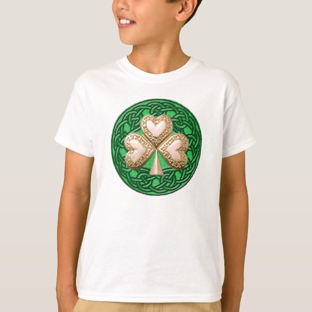 T-shirt Tee-shirt Gold Shamrock (Devant)
