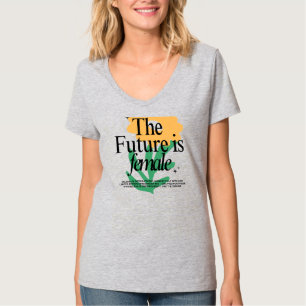 T-shirt Tee-shirt graphique à fleurs féministes pour l'aut