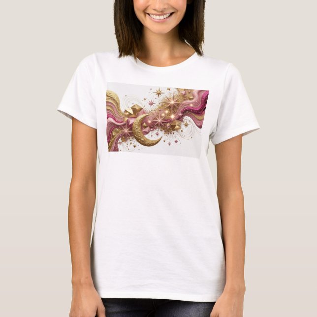 T-shirt Tee-shirt graphique ART ABSTRAIT Rouge Cool (Devant)