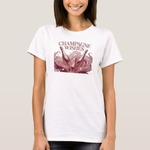 T-shirt Tee-shirt graphique CHAMPAGNE WISHES rouge frais
