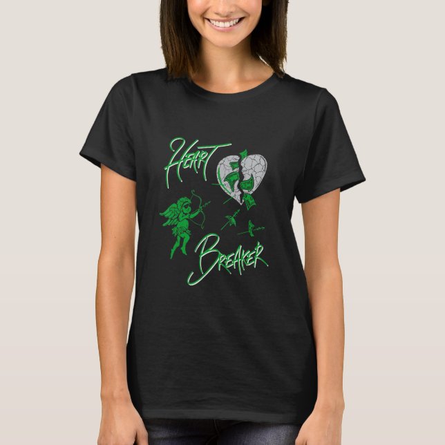 T-shirt Tee - shirt Graphique Éclairage Coeur Basket Match (Devant)