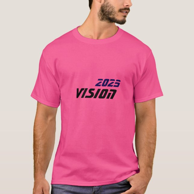 T-shirt Tee-shirt graphique élégant avec texte de vision p (Devant)