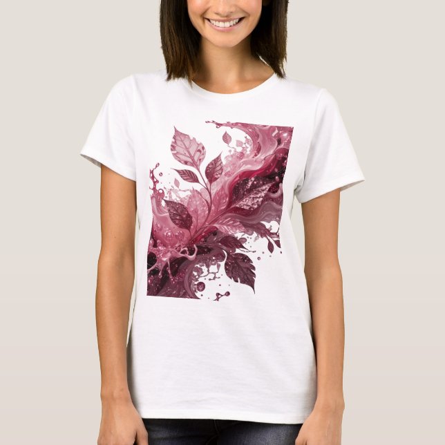 T-shirt Tee-shirt graphique FLEURS D'ARGENT EN JUS (Devant)