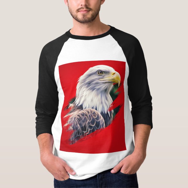 T-shirt Tee-shirt graphique Majestic Eagle Libérez votre e (Devant)