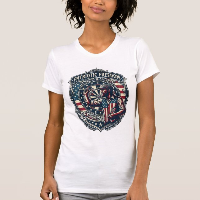 T-shirt Tee shirt graphique vectoriel joueur de fléchettes (Devant)