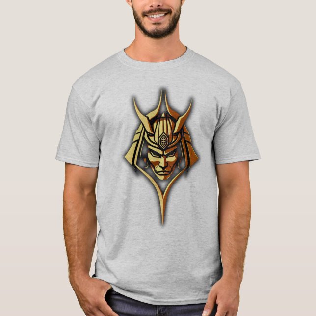 T-shirt Tee-shirt gris au logo du masque de Pharaon (Devant)