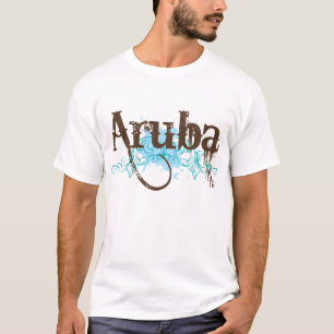 T-shirt Tee - shirt grunge de voyage d'Aruba pour les