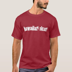 T-shirt Tee - shirt hawaïen d'obscurité de Rican