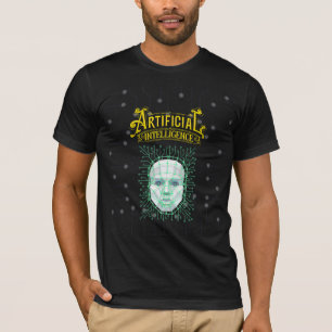 T-shirt Tee-shirt homme inspiré de l'IA Aï futuriste