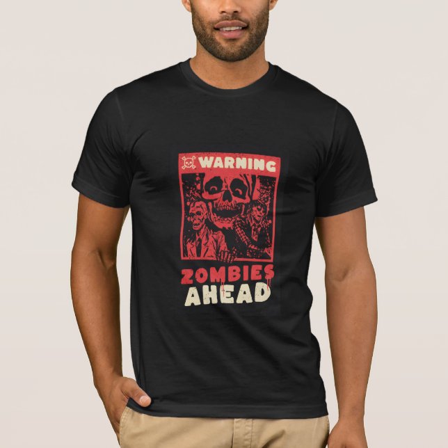 T-shirt Tee-shirt Horreur Zombies Devant (Devant)