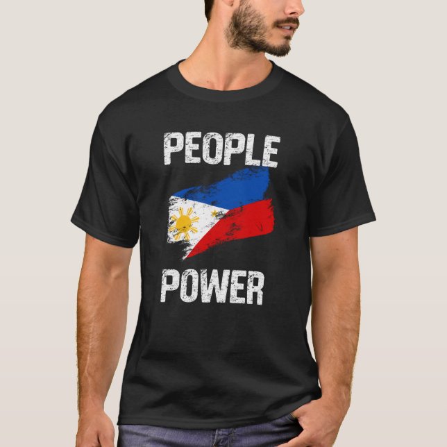 T-shirt Tee-shirt Impeachment de Marcos Pouvoir du Peuple  (Devant)