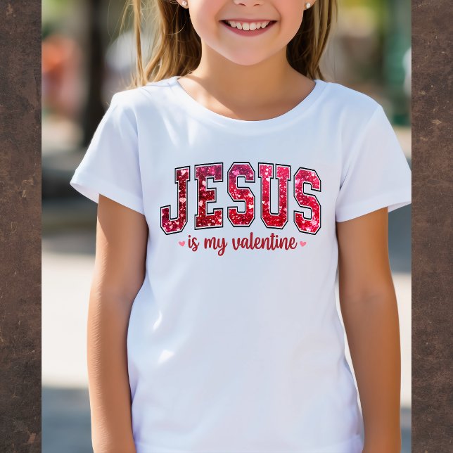 T-Shirt Tee-shirt Jésus est mon Valentin (Créateur téléchargé)