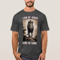 Tee-shirt Lion de Juda Roi des Rois Yeshua chrétie