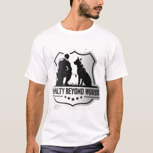 T-shirt Tee-shirt Loyauté Au-Delà Des Mots Shield